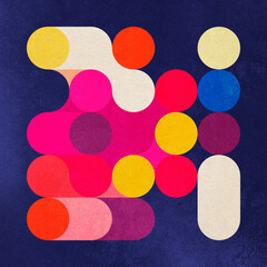 Mid-Century Modern Inspired Generative Design – Suitable for Wall Art and Identity Design