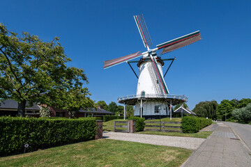 Oostmolen corn mill in Kloetinge, Zeeland, Netherlands