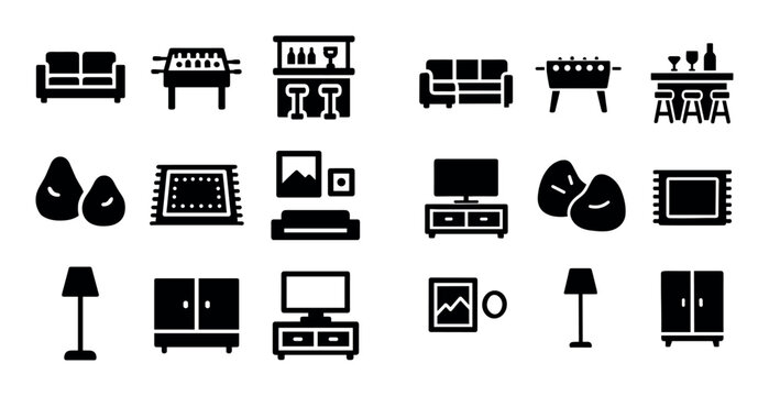 Basement Rec Room Icons