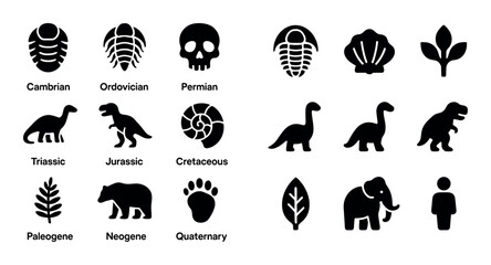 Geological Eras Icons