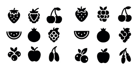Red Fruit Icons