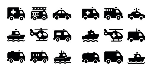 Emergency Vehicle Icons