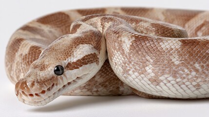 Obraz premium Close-up of a light brown snake