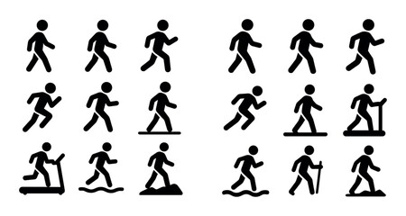 Walking & Running Icons