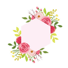 Elegant Burgundy Rose and Foliage Decorative Border for Invitations and Cards