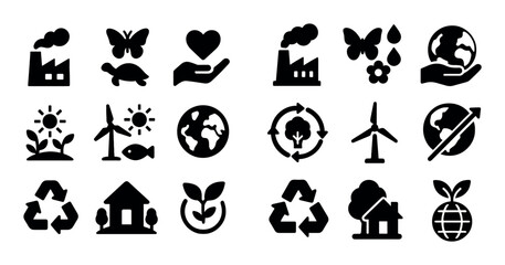 Environmental Icons Grid