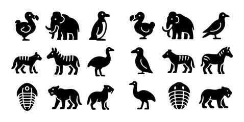 Extinct Animals Icons