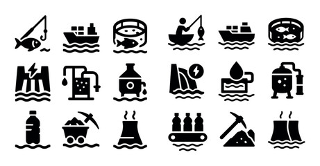 Water Industry Icons