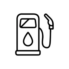 Fototapeta premium Fueling the Road A Gas Station Icon for Energy Resources and Automotive Transportation