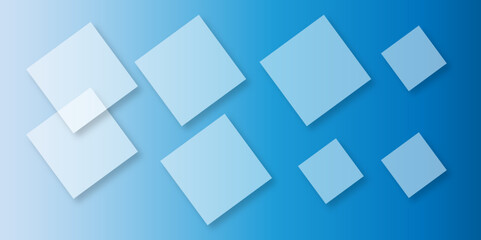 Abstract modern blue background with gradient colors and stylish line and square decorations for business presentation design. Abstract Blue Cube square, light and shade creative Background.