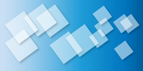 Abstract modern blue background with gradient colors and stylish line and square decorations for business presentation design. Abstract Blue Cube square, light and shade creative Background.