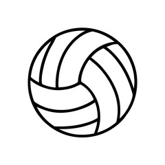 Volleyball Ball Icon for Team Sport and Recreation