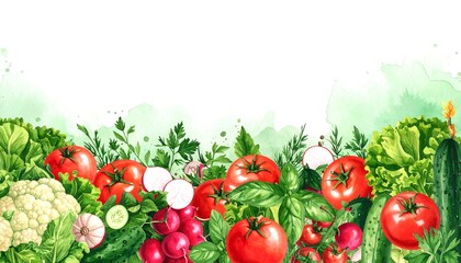 Watercolor vegetable border (1)