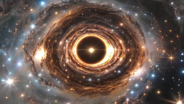 Cosmic Black Hole Explosion and Nebula Formation &ndash; Cinematic AI Animation