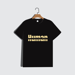 Black modern and creative T-shirt design.