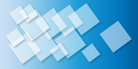 Abstract modern blue background with gradient colors and stylish line and square decorations for business presentation design. Abstract Blue Cube square, light and shade creative Background.