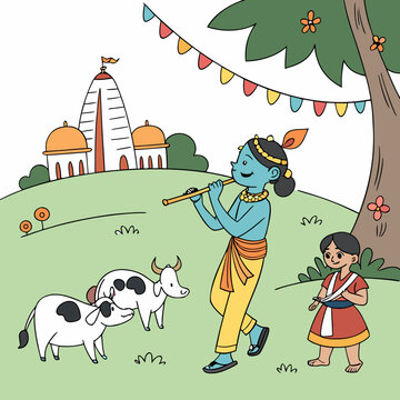 Krishna Janmashtami, also known simply as Krishnashtami, Janmashtami, or Gokulashtami, is an annual Hindu festival that celebrates the birth of Krishna, the eighth avatar of Vishnu. In certain Hindu t