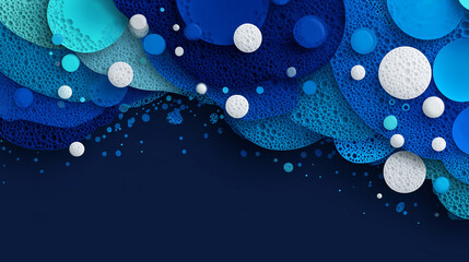 Abstract Blue Circles Background A modern, minimalist pattern for technology or design projects with a cool, calming aesthetic.