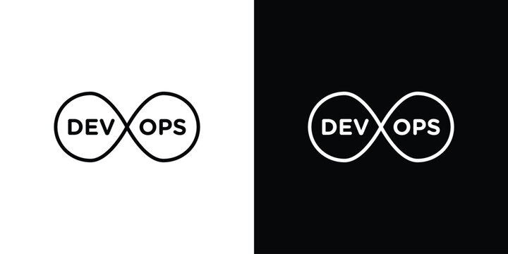 Devops icon in outline style. Vector.