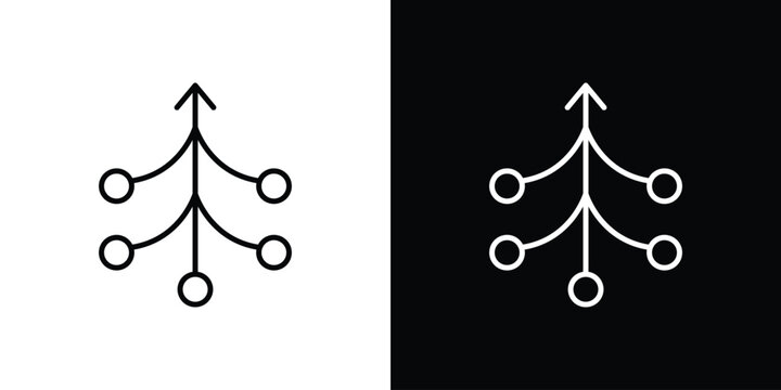 Consolidation icon in outline style. Vector.