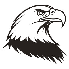 Obraz premium Classic Eagle Head Profile Logo Vector Graphic