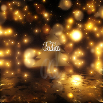 Christmas Tree Greetings Title Animation for Square Posts