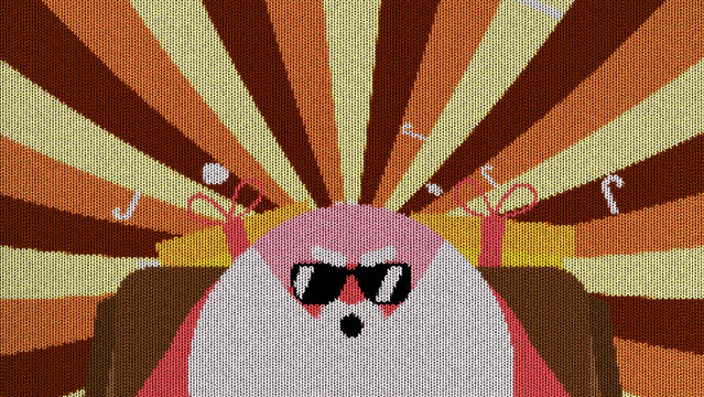 Knit Sweater Santa Space Title Animation for Wide Screen