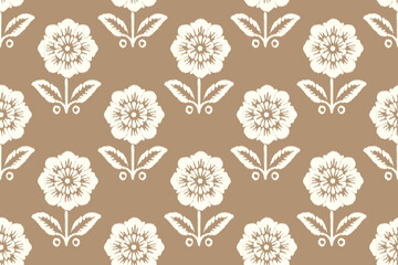 Ethnic abstract floral background art.Ikat abstract background art. Ethnic tribal, boho seamless wallpaper. Motif ethnic, handmade, beautiful Ikat art. Ideal for rugs, wallpapers, throws, and fabrics