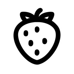 Strawberry Seed Icon Vector Delicious Fruit Symbol for Healthy Eating, Recipes, and Summer Concepts. Fresh Berry Design for Websites, Graphics, and Print