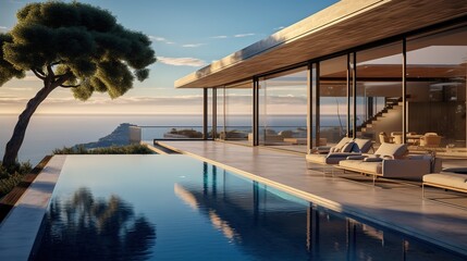 Contemporary Masterpiece: Captivating View of a Modern Villa, Expanding the Boundaries of Luxury Living with its Open-Concept Layouts