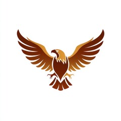 Fototapeta premium Stylized illustration of a soaring eagle