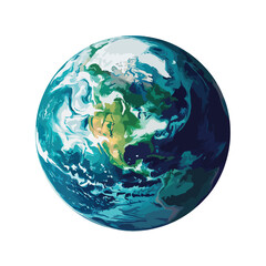  earth isolated in White Background, earth vector, Flat lay vector illustration