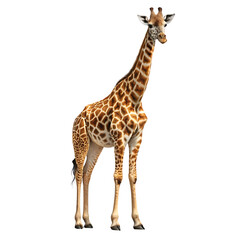 Naklejka premium giraffe on white background