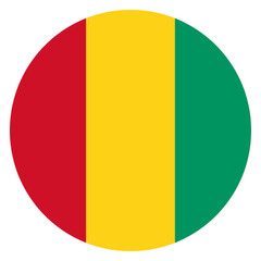 Fototapeta premium flag of Guinea circle