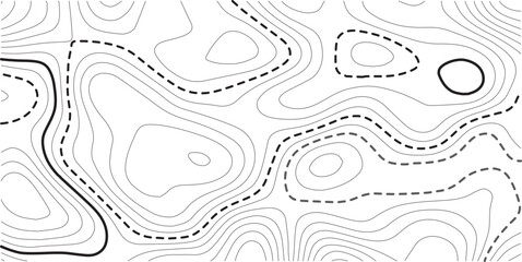 Topographic map background geographic line map with elevation assignments. Modern design with White background with topographic wavy pattern design.paper texture Imitation of a geographical map shades