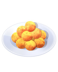 Sala Lauak – Indonesian Fried Savory Snack Made from Spiced Rice Flour and Anchovy