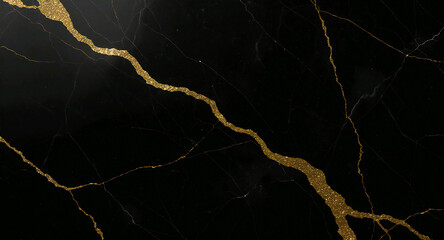 Luxury Black and Gold Marble Texture Background for Elegant Designs and High-End Visuals