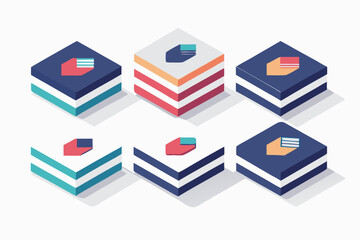  Book Cover Mockup Vector Set – Open & Closed Views