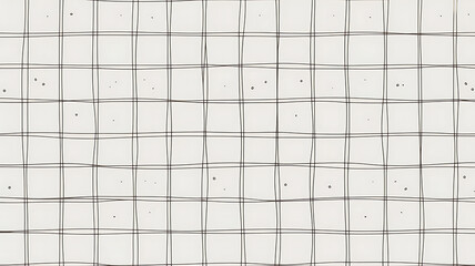 Hand drawn irregular grid pattern with small dots on a light background