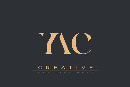 YAC abstract letter logo design. This logo is designed by three abstract letters.