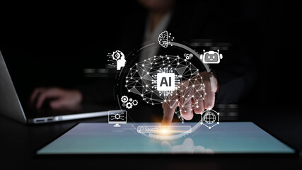 AI assistant with LLM, big data, machine learning, and generative AI powers prompt engineering and...