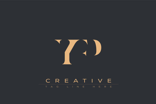 YFP abstract letter logo design. This logo is designed by three abstract letters.