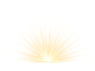 Sunburst with rays. Shining star png illustration
