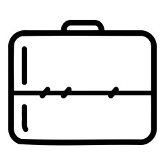 Simple icon design of a case
