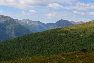 Schöne Landschaft im Ultental in Südtirol 