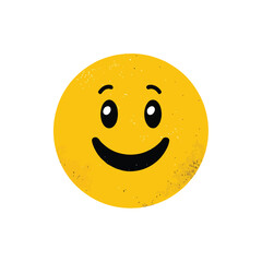 happy face isolated in White Background, happy face vector, Flat lay vector illustration