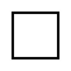 Black frame. Black photo frame. Black square frame.