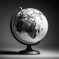 Vintage world globe Africa continent geography travel exploration education