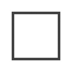 Black Film Grain Texture Frame. Black Square Frame.