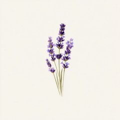 Delicate lavender sprigs against a light background